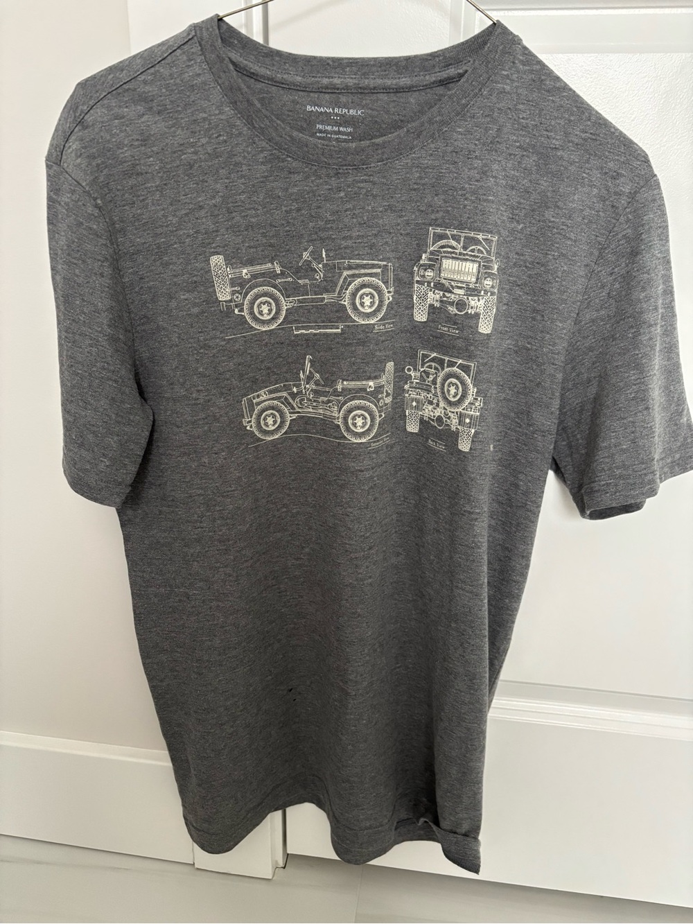 Lot of Two NWT Banana Republic Men's Graphic T-Shirts- Jeep and Motorcycle